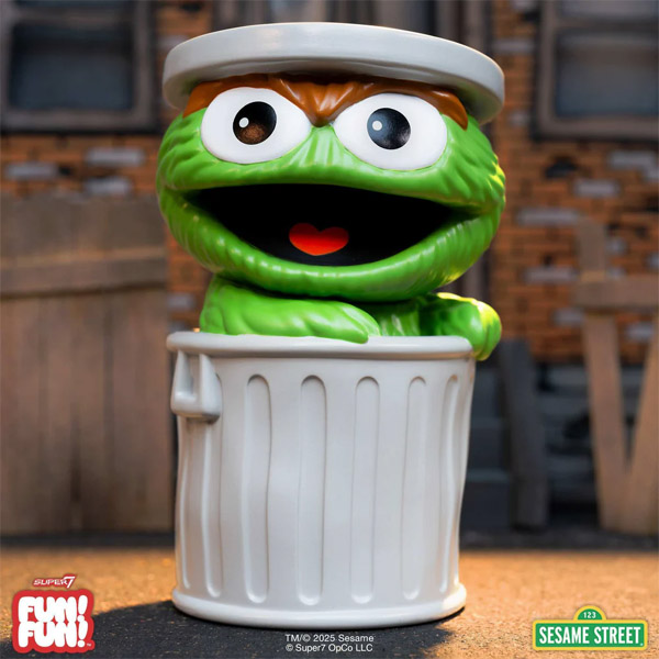 Super 7 Fun! Fun! Sesame Street Oscar The Grouch Figure